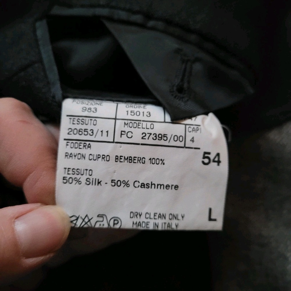 Canali Proposta Blazer 44R 50% Silk 50% Cashmere Sport Coat Patch Pockets Italy - Picture 9 of 13